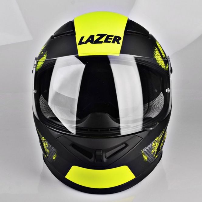 Hovedbilde Lazer Bayamo NanoTec  ( Gul fluo - svart) helhjelm med solbrille