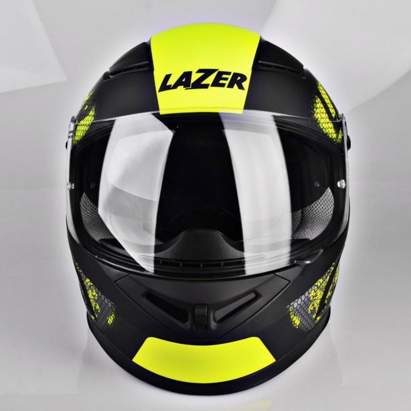 Lazer Bayamo NanoTec  ( Gul fluo - svart) helhjelm med solbrille