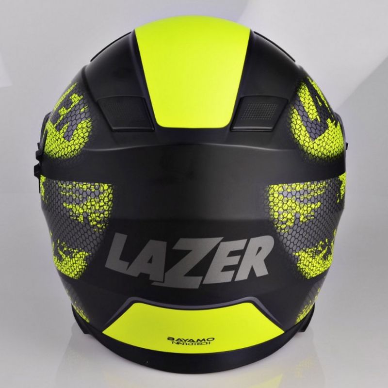 Lazer Bayamo NanoTec  ( Gul fluo - svart) helhjelm med solbrille