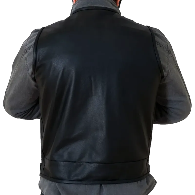 Bullfighter Buffalo Skinnvest V-cut Svart Svart