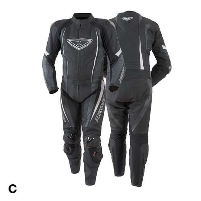 Hovedbilde Prexport Misano 2-delt skinndress Dame svart/hvit