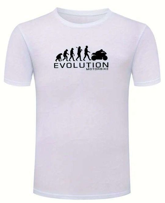 Hovedbilde Evolution MC T-skjorte,  Casual kortermet sommer T-skjorte i hvi