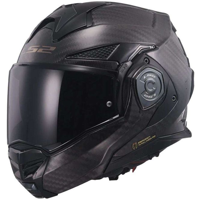 Hovedbilde LS2 FF901 Advant X Gloss Carbon åpningshjelm