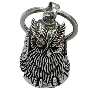 Hovedbilde Guardian Bell Ugle med r&oslash;de &oslash;yne / Owl