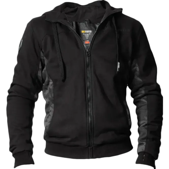 Hovedbilde Bullfighter Atlas MC-Hoodie Svart/Camo med skli, skulder og albu ...