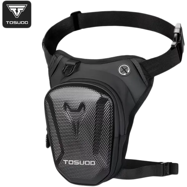Hoftebag/skulderbag Carbon look, Svart Carbon