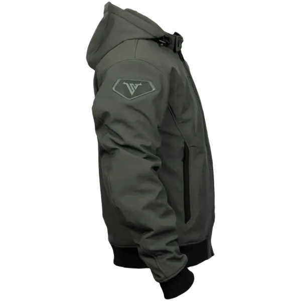 Bullfighter Ghost Softshell MC-Jakke m&oslash;rk Gr&aring; med AA-skli, skulder og albu -beskyttelse 