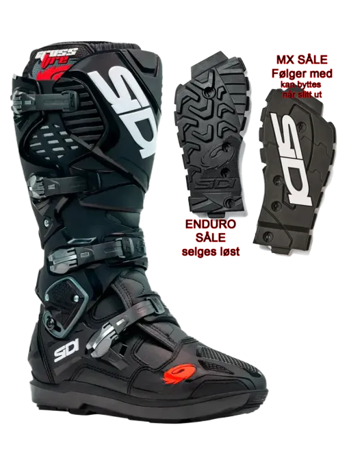 Hovedbilde Sidi MC-Støvler CROSSFIRE 3 SRS Svart/Svart Enduro MX Supermoto