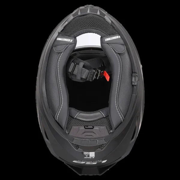 LS2 MC-Hjelm FF817 Challenger II Flaman Hvit/Rosa glassfiberhjelm med solbrille