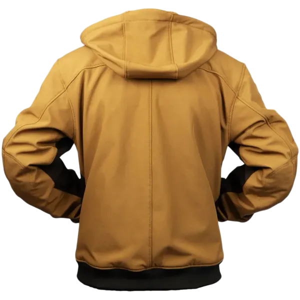 Bullfighter Ghost Softshell MC-Jakke Khaki Brun med AA-skli, skulder og albu -beskyttelse 