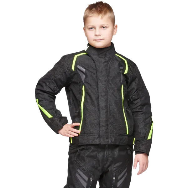 Sweep Wolverine 2 Barn MC- Jakke Svart/Gul